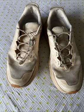 Hoka Beige Cream Athletic Sneakers